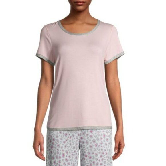 NWT Secret Treasures Essentials Women’s Plus XL Crew Neck Sleepwear Top Cozy PJs - Picture 2 of 3